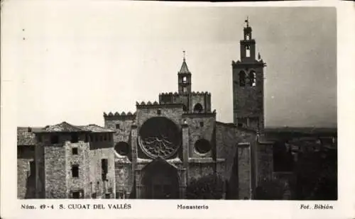 Ak Sant Cugat del Vallès Katalonien Spanien, Kloster