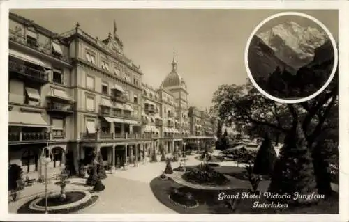 Ak Interlaken Kanton Bern Schweiz, Grand Hotel Victoria Jungfrau