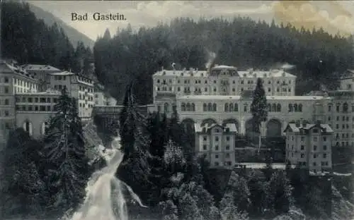 Ak Bad Gastein Badgastein in Salzburg, Gesamtansicht