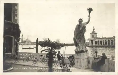 Ak Venezia Venedig Veneto, Dalla Terazza del Grand Hotel Bauer Grünwald