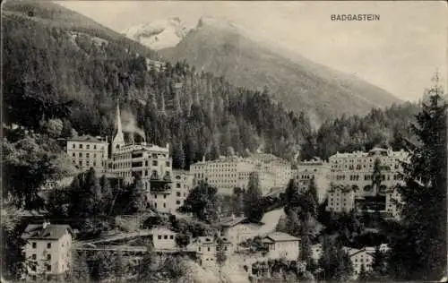 Ak Bad Gastein Badgastein in Salzburg, Gesamtansicht