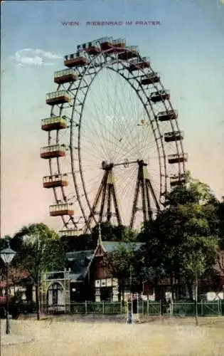 Ak Wien 2 Leopoldstadt, Prater, Riesenrad