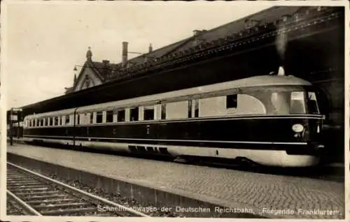 Ak Deutsche Eisenbahn, Schnelltriebwagen der Deutschen Reichsbahn, Fliegende Frankfurter