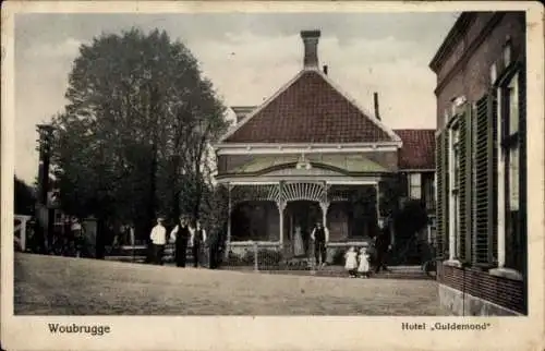 Ak Woubrugge Jacobswoude Südholland, Hotel Guldemond