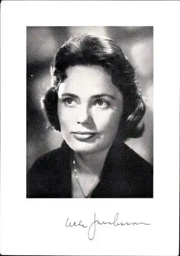 Ak Schauspielerin Ulla Jacobsson, Portrait, Autogramm