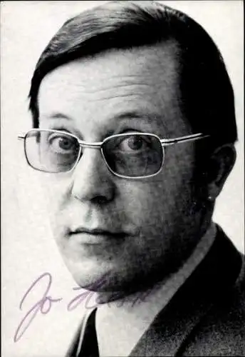 Ak Schauspieler Jo Herbst, Portrait, Autogramm