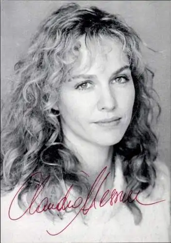 Ak Schauspielerin Claudia Messner, Autogramm, Portrait