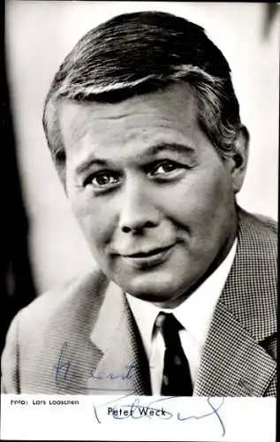Ak Schauspieler und Sänger Peter Weck, Portrait, Autogramm