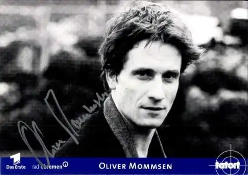 Ak Schauspieler Oliver Mommsen, Portrait, tatort, Autogramm