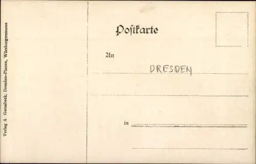 Foto Ak Dresden Plauen ?, Straßenpartie, Wohnhaus