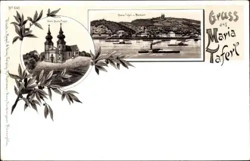 Litho Maria Taferl in Niederösterreich, Kirche, Marbach