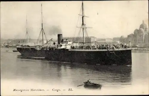 Ak Dampfer Congo, Messageries Maritimes