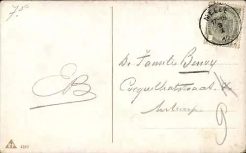 Ak Glückwunsch Neujahr, Männer trinken Bier