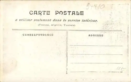 Ak Maisons Alfort Val de Marne, Crue Janvier 1910, Approvisionnement des Sinistrés, Hôtel d'Alfort