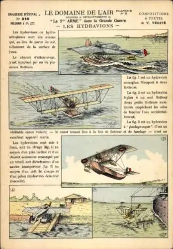 Ak Französische Militärflugzeuge, Wasserflugzeuge