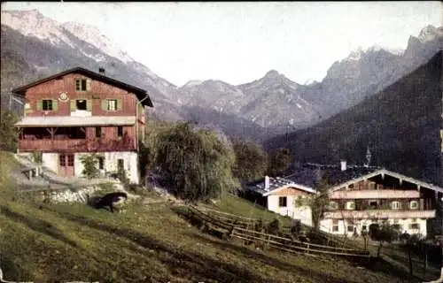 Ak Pfandlhof bei Kufstein in Tirol, Kaisertal