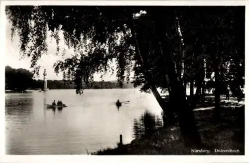 Ak Nürnberg in Mittelfranken, Dutzendteich, Panorama