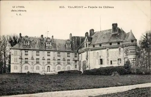 Ak Valmont Seine Maritime, Chateau