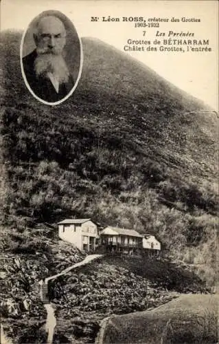 Ak Bétharram Pyrénées-Atlantiques, Grottes de Bétharram, Chalet des Grottes, Eingang