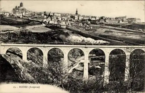 Ak Rodez Aveyron, Pont, Chemin de fer