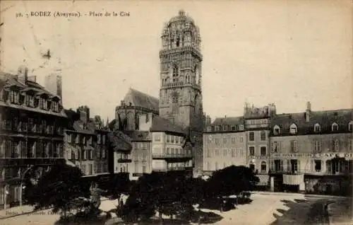 Ak Rodez Aveyron, Place de la Cite