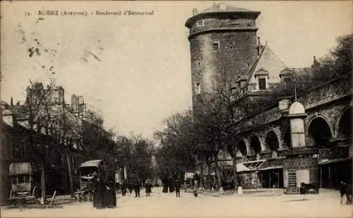 Ak Rodez Aveyron, Boulevard d'Estourmel