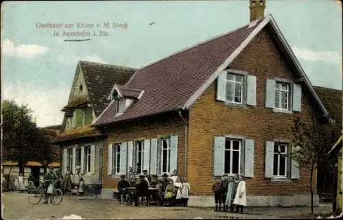 Ak Auenheim Alsace Bas Rhin, Gasthaus zur Krone