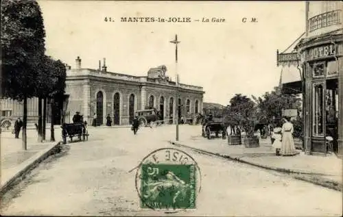 Ak Mantes la Jolie Yvelines, Gare