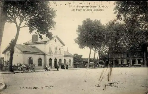 Ak Sucy en Brie Val de Marne, Bahnhof Sucy-Bonneuil