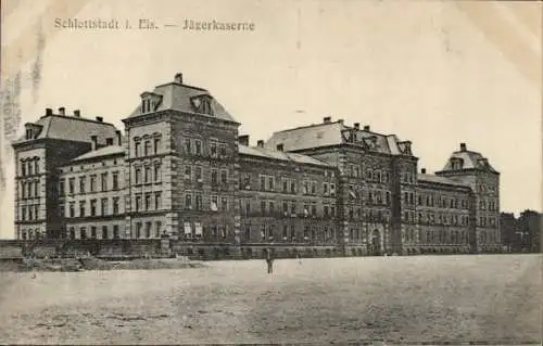 Ak Sélestat Schlettstadt Elsass Bas Rhin, Jägerkaserne