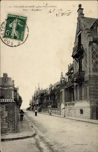 Ak Villers sur Mer Calvados, Villa, Rue Paris d’Illins