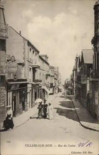 Ak Villers sur Mer Calvados, Rue du Casino