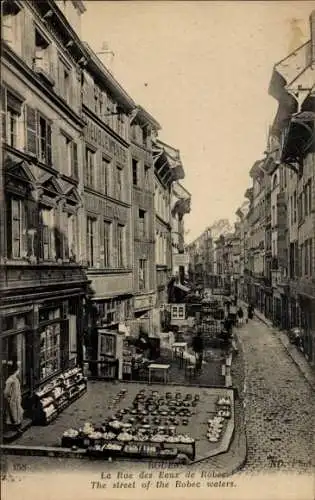 Ak Rouen Seine-Maritime, Rue des Eaux de Robec