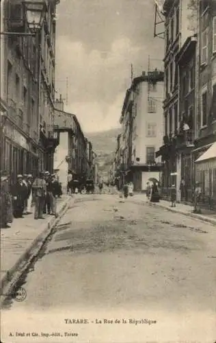 Ak Tarare Rhône, Rue de la République