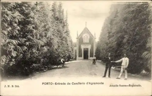 Ak Porto Portugal, Entrada do Cemiterio d'Agramonte