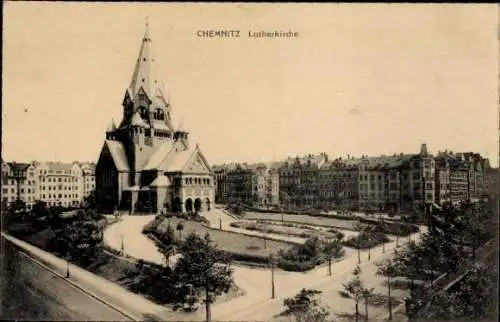 Ak Chemnitz in Sachsen, Lutherkirche