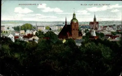 Ak Brandenburg an der Havel, Blick auf die Altstadt