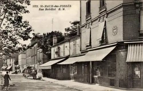 Ak Saint Maur des Fossés Val de Marne, Rue Bobillot