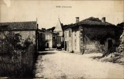 Ak Bors Charente, Straßenpartie