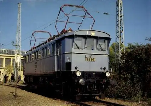 Ak Freimann München Bayern, Elektrische Museumslokomotive E 75 09