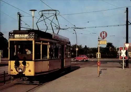 Ak Berlin Spandau Haselhorst, Triebwagen 3476 Txp TM 36, Straßenbahn