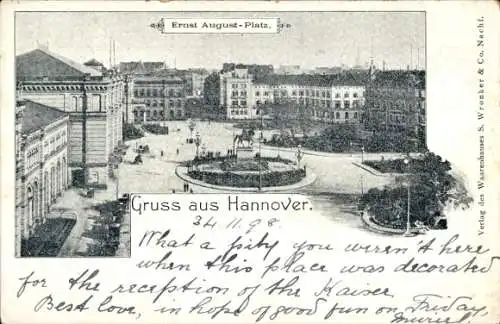 Ak Hannover in Niedersachsen, Ernst August Platz