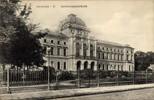 Ak Karlsruhe in Baden, Sammlungsgebäude