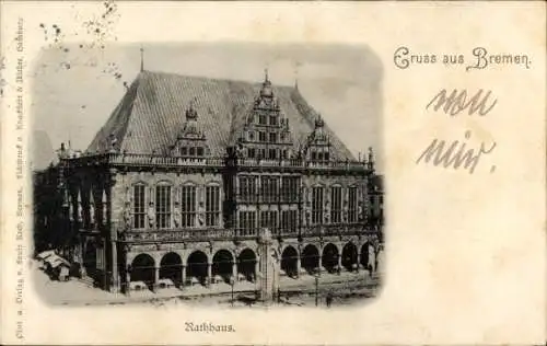 Ak Hansestadt Bremen, Rathaus