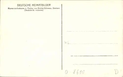 Ak Bautzen in der Oberlausitz, Teilansicht, Kronprinzenbrücke