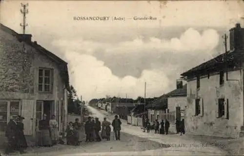 Ak Bossancourt Aubé, Grande Rue