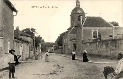 Ak Nully Haute Marne, Rue de l’Eglise