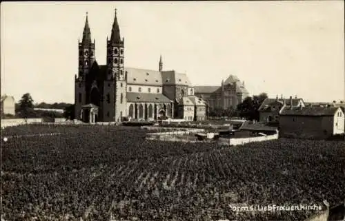 Ak Worms am Rhein, Liebfrauenkirche