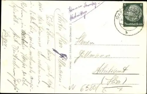 Ak Oberstein an der Nahe, Felsenkirche und Schlösser