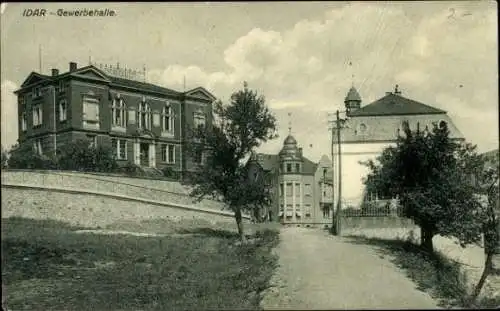 Ak Idar Oberstein an der Nahe, Gewerbehalle